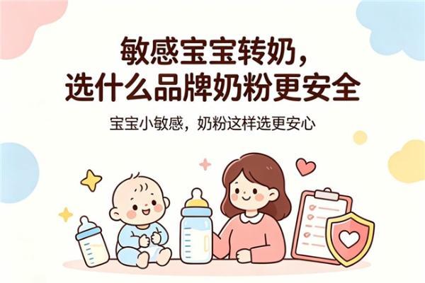 选奶干货科普：敏感宝宝转奶，选什么品牌奶粉更安全 