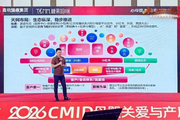 流量困局到生态增长｜鑫佑健康集团CEO糖果妈咪产康创始人周文卿先生于CMID大会分享三网实战攻略