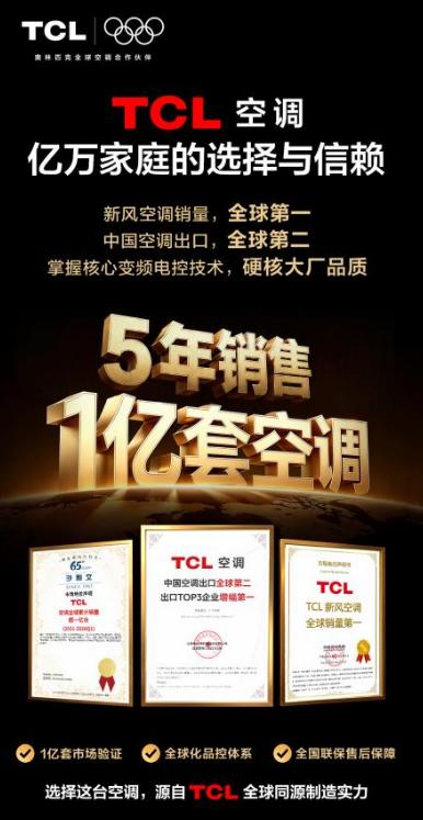 五年1亿套背后，TCL空调如何构建AI时代的三大系列产品硬实力？