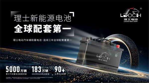 连续三年全球配套量第一！理士电池电动汽车辅助蓄电池市场地位获尚普咨询权威认证 