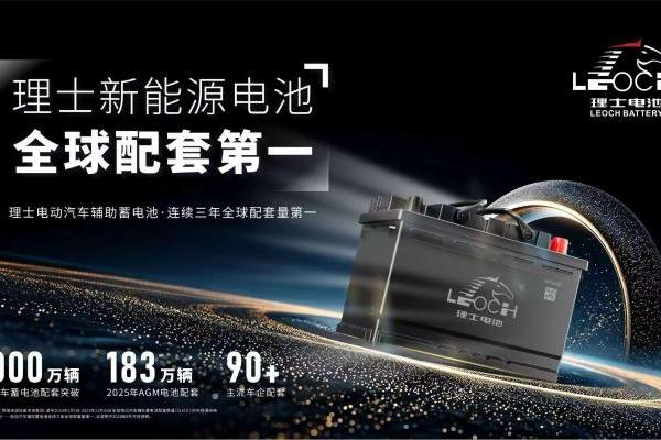 连续三年全球配套量第一！理士电池电动汽车辅助蓄电池市场地位获尚普咨询权威认证 