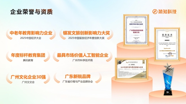 从技术创新到服务创新：简知科技旗下简橙教育荣获2026AgeAwards年度创新产品奖 
