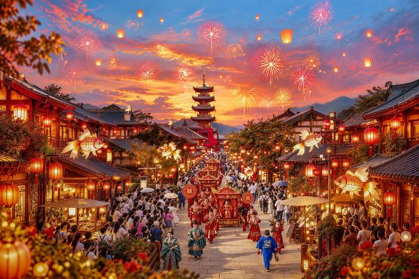 拈花湾“拈花有囍”双节盛典启幕：家国同庆，共赴国风喜事 