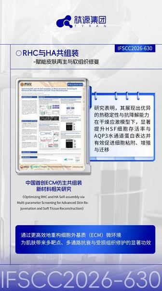 肽源集团闪耀IFSCC 2026：三篇学术海报入围，以全链转化实力重塑“中国成分”话语权