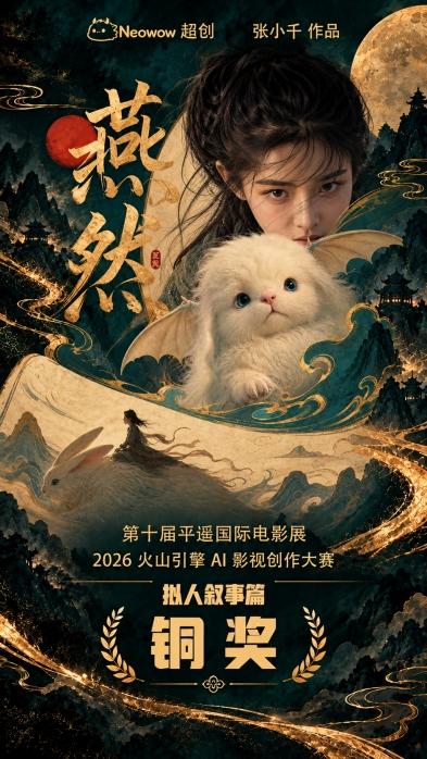 双作绽放平遥影展！Neowow签约超创斩获两项AI影视赛事大奖