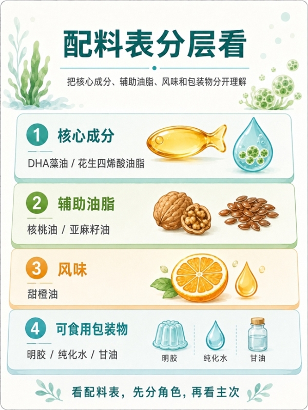 2026年儿童DHA藻油选购指南：从原料浓度到DHA与ARA复配，卓岳DHA藻油以清晰含量呈现配方逻辑