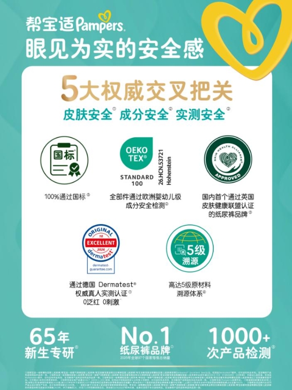 标准之上再升级！帮宝适携“五大权威交叉把关”亮相全国儿科大会，树立纸尿裤行业安全新标杆