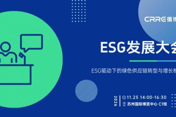 需要“强制披露”的ESG，如何释放出循环经济的增长机会？| CRRE ESG发展大会议程预告