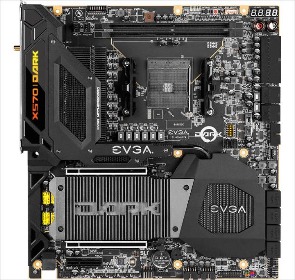 17相CPU供电 EVGA X570 DARK主板发布