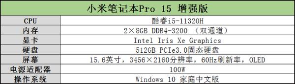 Evo认证+4K好屏 小米笔记本Pro15增强版评测