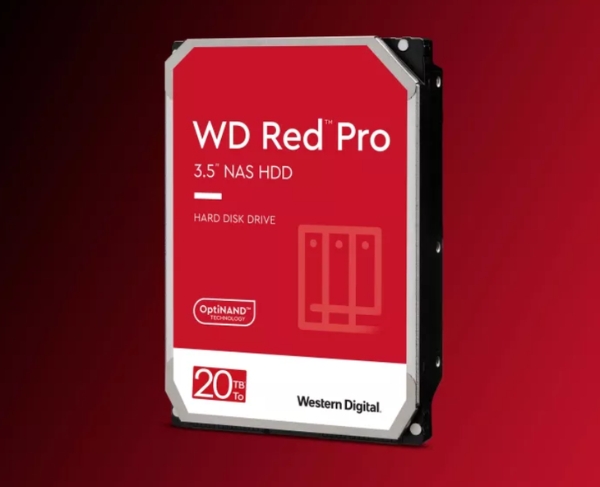 西部数据推出新款 Red Pro硬盘，容量20TB