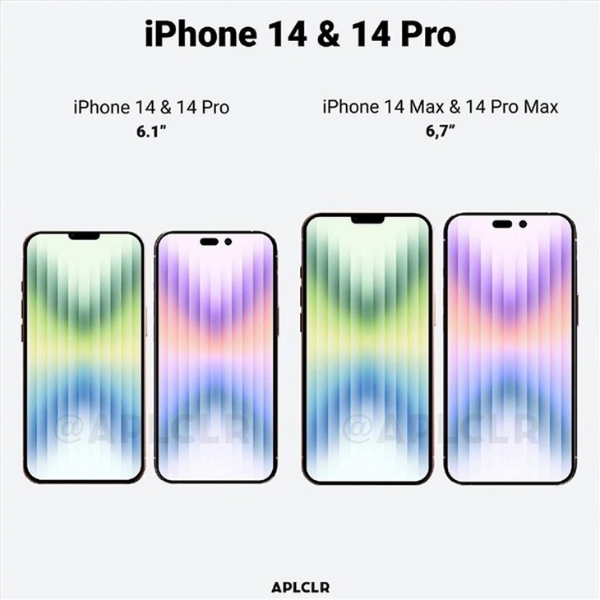 终于要来了！苹果iPhone 14系列4款手机曝光 你最想卖哪款？