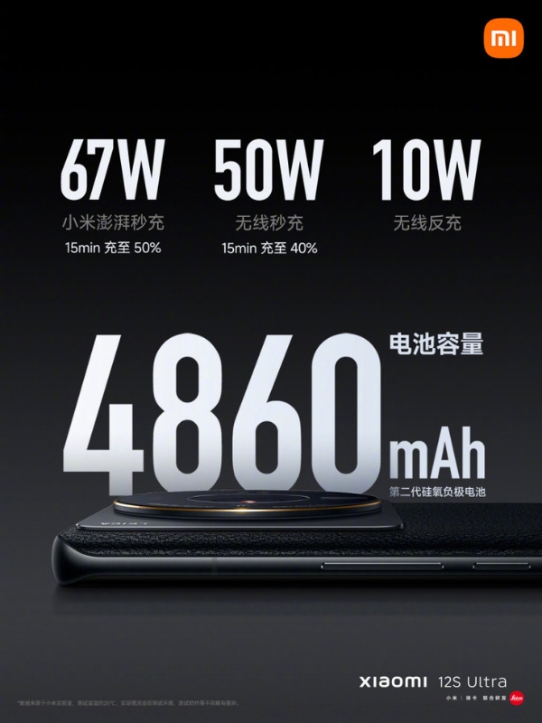 小米 12S Ultra正式发布，1英寸传感器大底，首发价5999元起