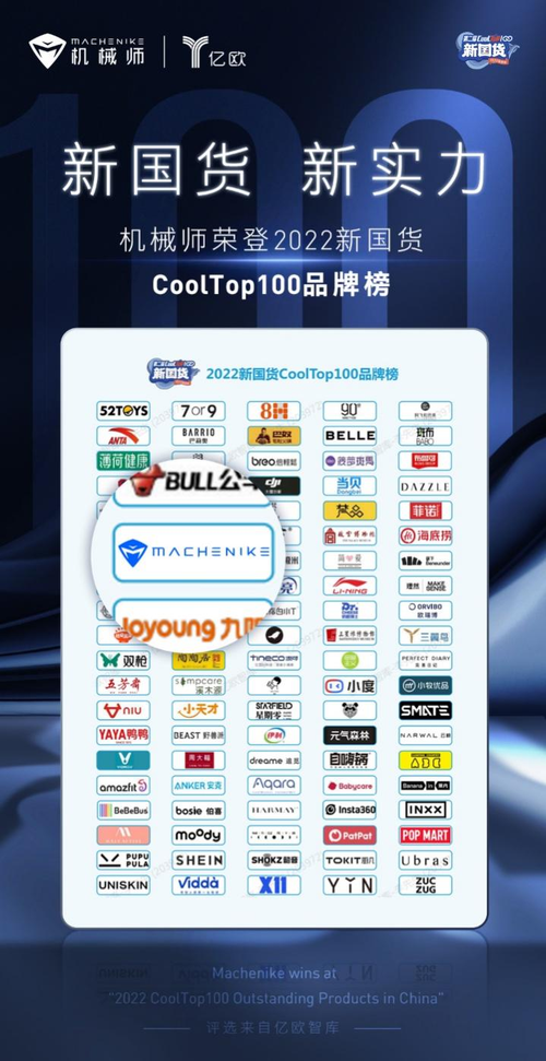 匠心制造赢民心！机械师荣登2022新国货CoolTop100品牌榜单