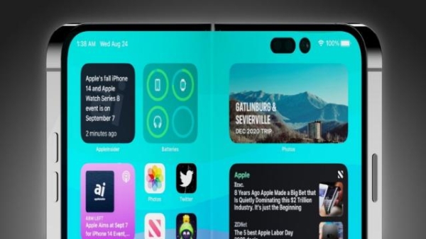苹果iPhone折叠屏新专利曝光：可自动修复折痕