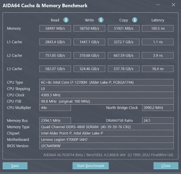 i7-12700H+RTX3050打造全民电竞本 拯救者Y7000P 2022评测