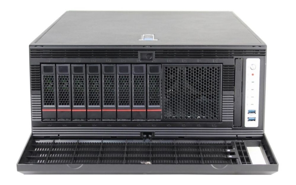 拓普龙塔式服务器机箱8049ATX-8，支持8个3.5英寸热插拔硬盘位
