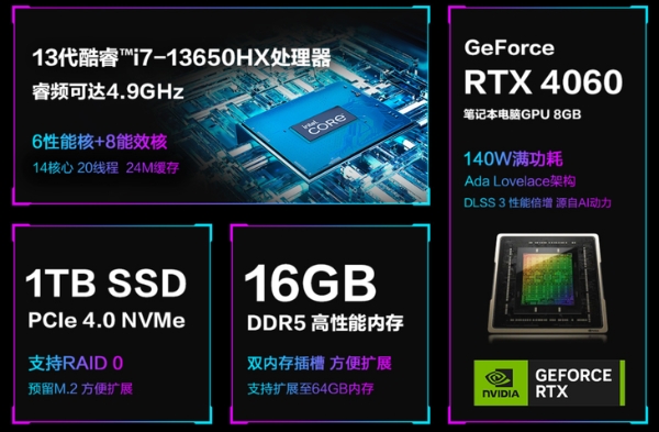 畅快3A游戏 RTX4060高性能游戏本华硕天选4仅售7599元