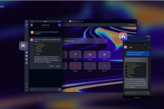 昆仑万维旗下Opera推出浏览器生成式AI服务Aria
