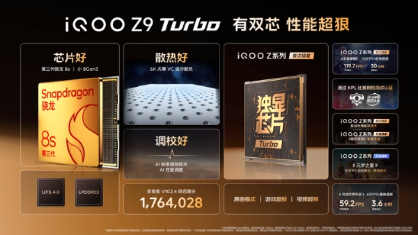1999元的中端卷王手机 iQOO Z9 Turbo先享计划最快4月29日发货