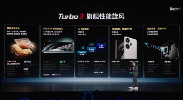 新生代中端性能王者 Redmi Turbo3正式发布