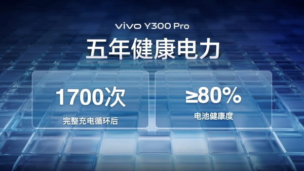 续航灭霸 钛强大 vivo Y300 Pro越级新品正式发布