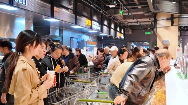 “胖永辉”再落子余杭，永辉杭州余杭万达店调改开业