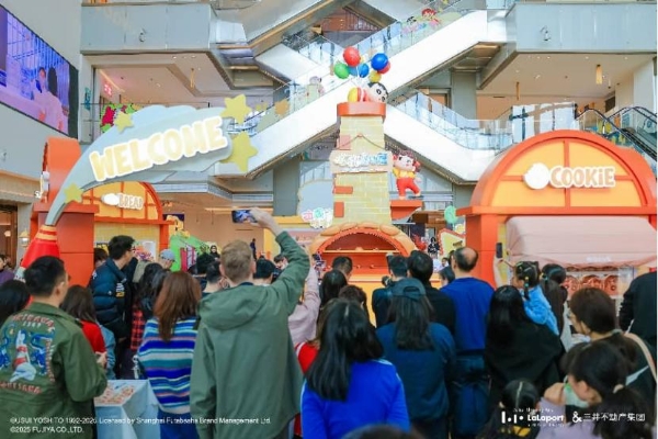 蜡笔小新与不二家首次联动，快闪登陆LaLaport上海金桥