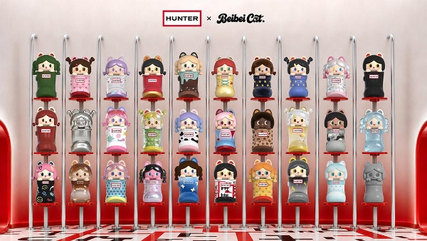 HUNTER × Beibei Cat「雨靴的世界」联名萌粒系列发布